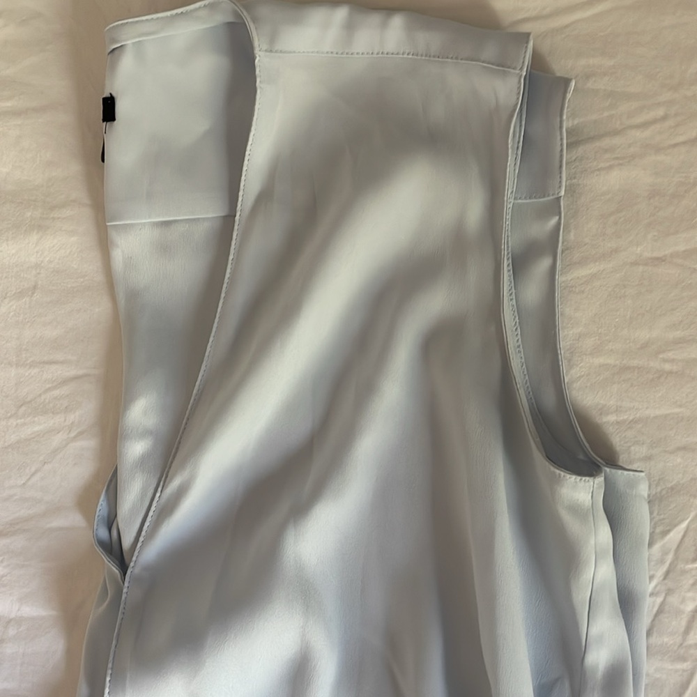 Ann Taylor Light Blue Chiffon Tank Blouse - Size XSP